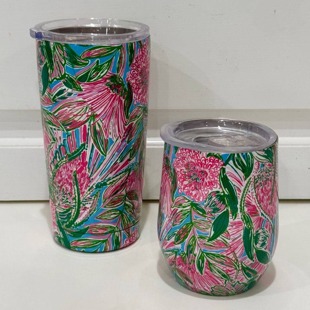Lilly Pulitzer Comin’ In Hot 12 Oz Stemless Insulated Tumbler - Picture 7 of 10